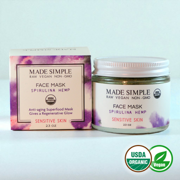 Spirulina Hemp Face Mask for Sensitive Skin