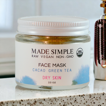 Cacao Green Tea Face Mask for Dry Skin - Skincare Lab