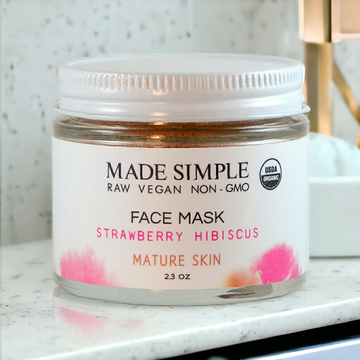 Strawberry Hibiscus Face Mask for Mature Skin