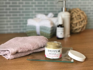 Milk Thistle Rosemary Face Scrub for Sensitive/Mature Skin - Skincare Lab