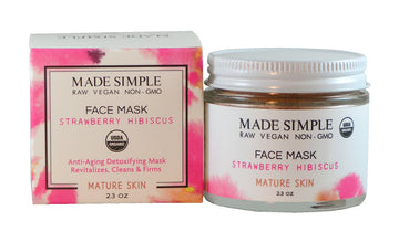 Strawberry Hibiscus Face Mask for Mature Skin - Skincare Lab