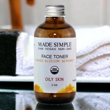 Orange Blossom Bergamot Face Toner for Oily Skin - Skincare Lab