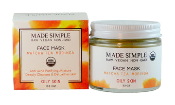 Matcha Tea Moringa Face Mask for Oily Skin - Skincare Lab