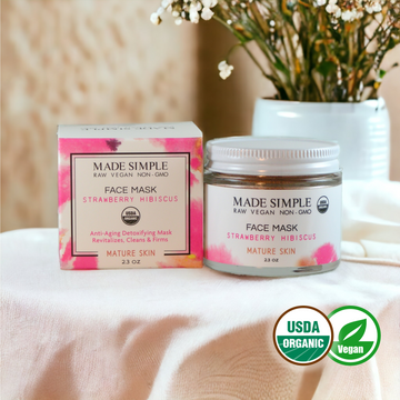 Strawberry Hibiscus Face Mask for Mature Skin