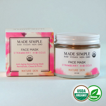 Strawberry Hibiscus Face Mask for Mature Skin - Skincare Lab