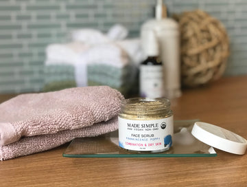 Frankincense Poppy Seed Face Scrub for Combination/Dry Skin - Skincare Lab