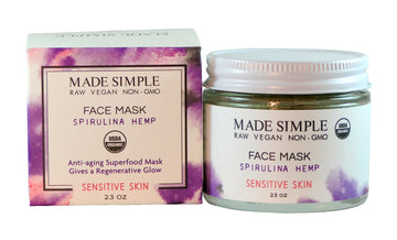 Spirulina Hemp Face Mask for Sensitive Skin - Skincare Lab
