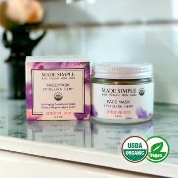 Spirulina Hemp Face Mask for Sensitive Skin
