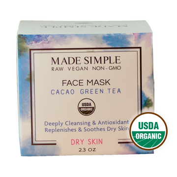 Cacao Green Tea Face Mask for Dry Skin - Skincare Lab