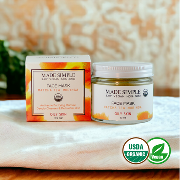 Matcha Tea Moringa Face Mask for Oily Skin - Skincare Lab