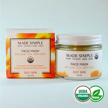 Matcha Tea Moringa Face Mask for Oily Skin