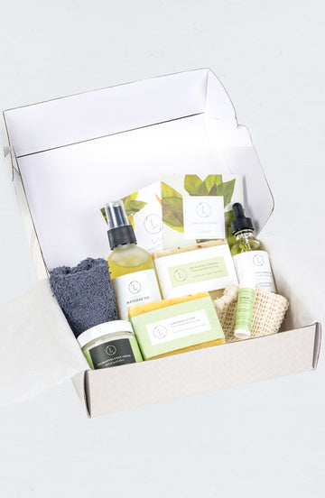 Fresh earthy Natural skincare set, Eucalyptus Men Grooming kit