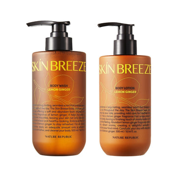 Skin Breeze Lemon Ginger Body Wash Lotion Duo