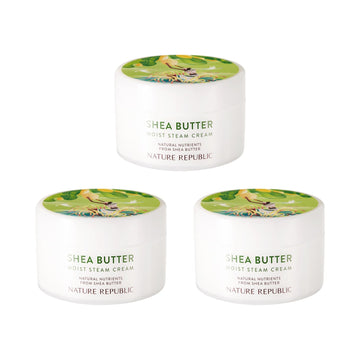 Shea Butter Steam Cream Moist Triple Value Set (Normal, Dry Skin)