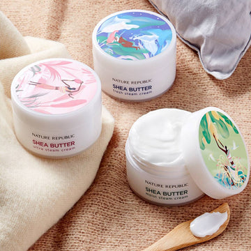 Shea Butter Steam Cream Fresh Triple Value Set (Oily, Combination Skin)