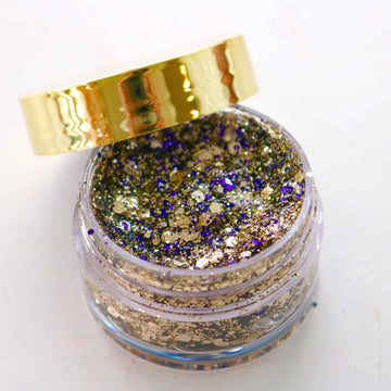 Paillettes pour le visage aux couleurs de l'école