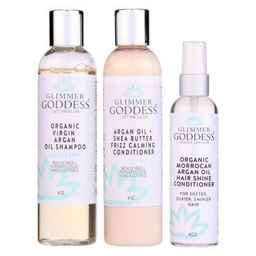 Organic Argan Oil Hair Treatment Trio Shampoo Conditioner