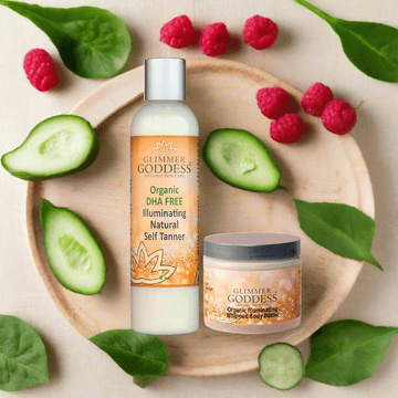 Organic DHA-Free Self Tanner + Bronzing Shimmer Bundle