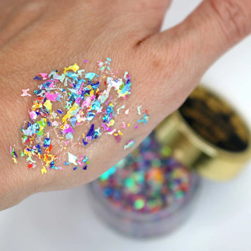 Paillettes pour le visage aux couleurs de l'école