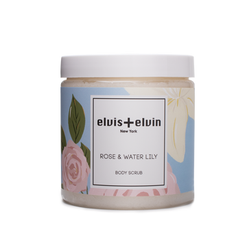 Rose & Water Lily Body Scrub with Dead Sea Salt 300ml - Skincare Lab