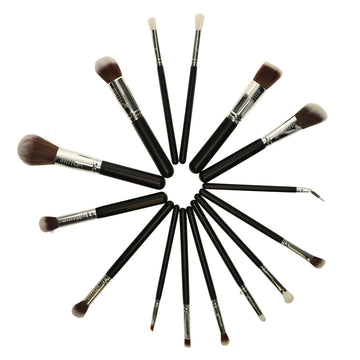 Set of 15 Professional Synthetic Makeup Brushes - Skincare Lab