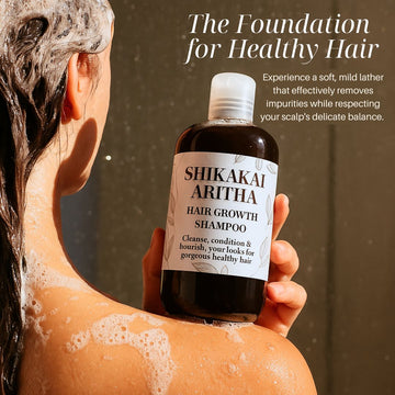 Shikakai & Aritha Hair Growth Shampoo – Natural Scalp Cleanser for Thicker, Fuller Hair