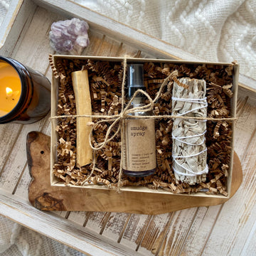 Smudge Spray + Sage + Palo Santo Set - Skincare Lab